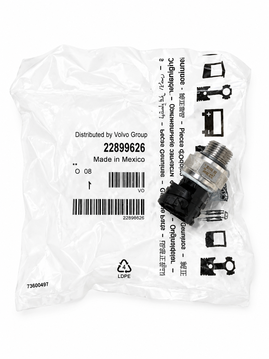 22899626 Yağ ve Mazot Basınç Sensörü (3. Versiyon) VOLVO-RENAULT